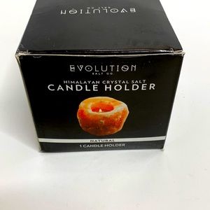 Evolution Salt CO | Himalayan Crystal Salt Candle Holder | Boho Hippie Decor